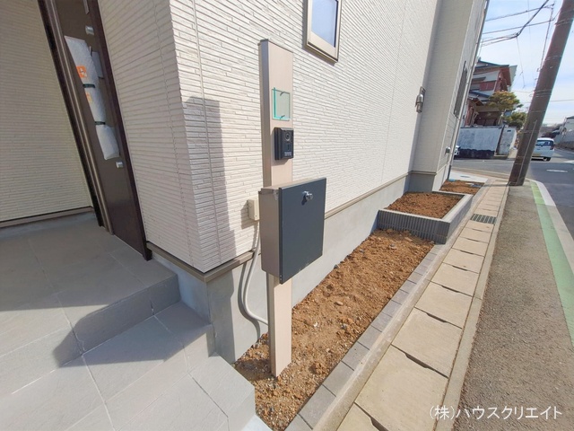 千葉県松戸市六高台3丁目の新築戸建て完成写真 2026年2月9日撮影