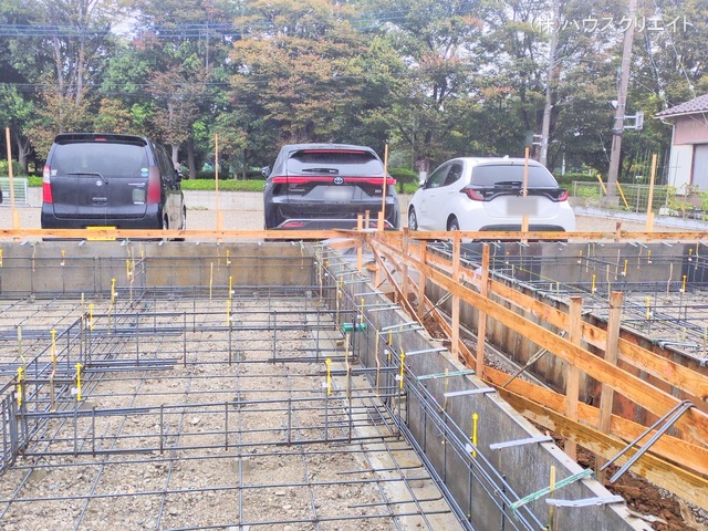 千葉県松戸市六高台3丁目の新築戸建て基礎写真 2025年10月21日撮影