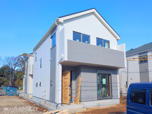千葉県松戸市六高台3丁目の新築戸建て外構写真 2025年12月21日撮影
