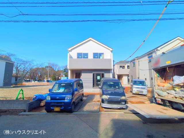 千葉県松戸市六高台3丁目の新築戸建て外構写真 2025年12月21日撮影