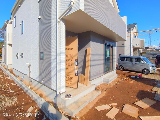 千葉県松戸市六高台3丁目の新築戸建て外構写真 2025年12月21日撮影