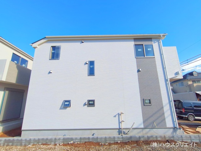 千葉県松戸市六高台3丁目の新築戸建て外構写真 2025年12月21日撮影
