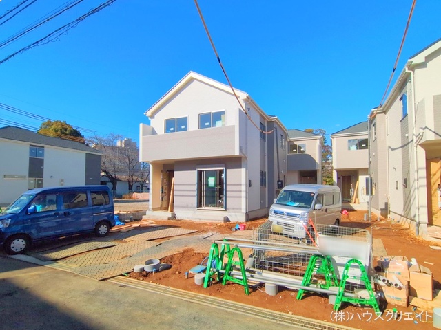 千葉県松戸市六高台3丁目の新築戸建て外構写真 2025年12月21日撮影