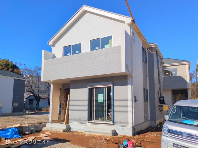 千葉県松戸市六高台3丁目の新築戸建て外構写真 2025年12月21日撮影