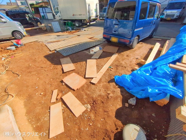 千葉県松戸市六高台3丁目の新築戸建て外構写真 2025年12月21日撮影