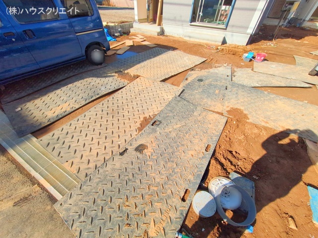 千葉県松戸市六高台3丁目の新築戸建て外構写真 2025年12月21日撮影