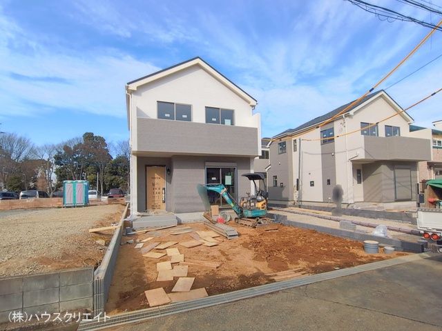 千葉県松戸市六高台3丁目の新築戸建て外構写真 2026年1月14日撮影