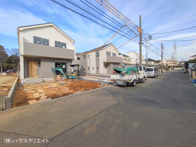千葉県松戸市六高台3丁目の新築戸建て外構写真 2026年1月14日撮影