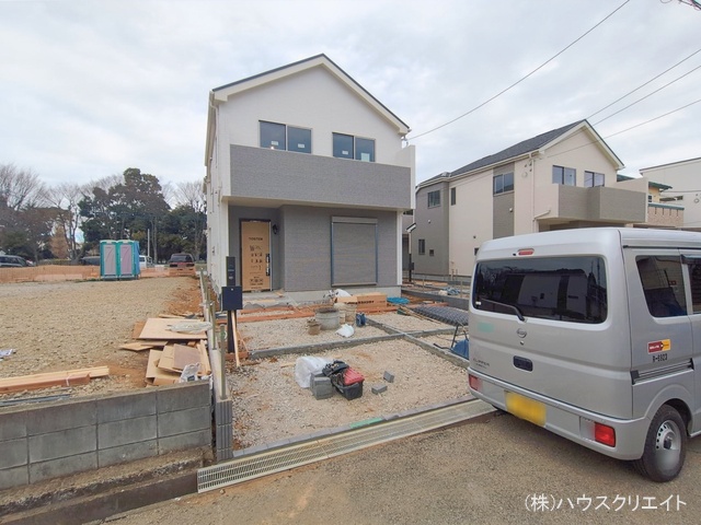 千葉県松戸市六高台3丁目の新築戸建て外構写真 2026年1月20日撮影