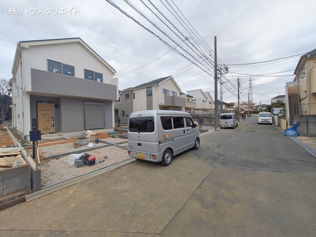 千葉県松戸市六高台3丁目の新築戸建て外構写真 2026年1月20日撮影