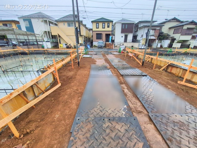 千葉県松戸市六高台3丁目の新築戸建て基礎写真 2025年10月21日撮影