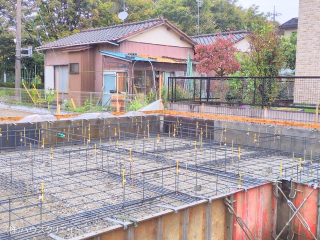 千葉県松戸市六高台3丁目の新築戸建て基礎写真 2025年10月21日撮影