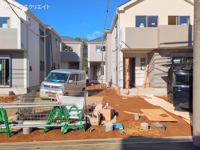 千葉県松戸市六高台3丁目の新築戸建て外構写真 2025年12月21日撮影