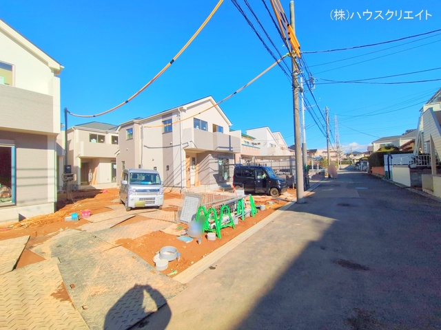 千葉県松戸市六高台3丁目の新築戸建て外構写真 2025年12月21日撮影