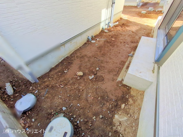 千葉県松戸市六高台3丁目の新築戸建て外構写真 2025年12月21日撮影