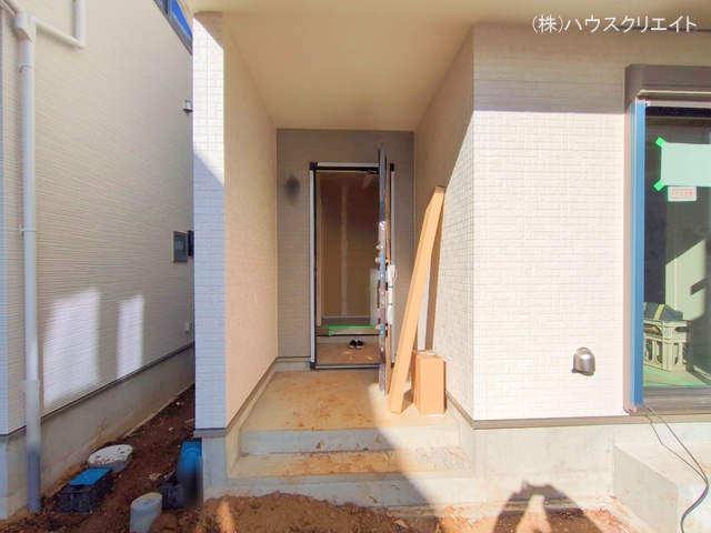 千葉県松戸市六高台3丁目の新築戸建て外構写真 2025年12月21日撮影