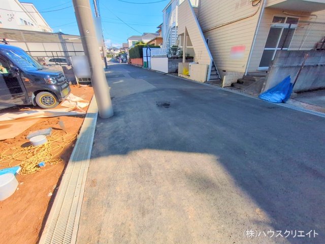 千葉県松戸市六高台3丁目の新築戸建て外構写真 2025年12月21日撮影