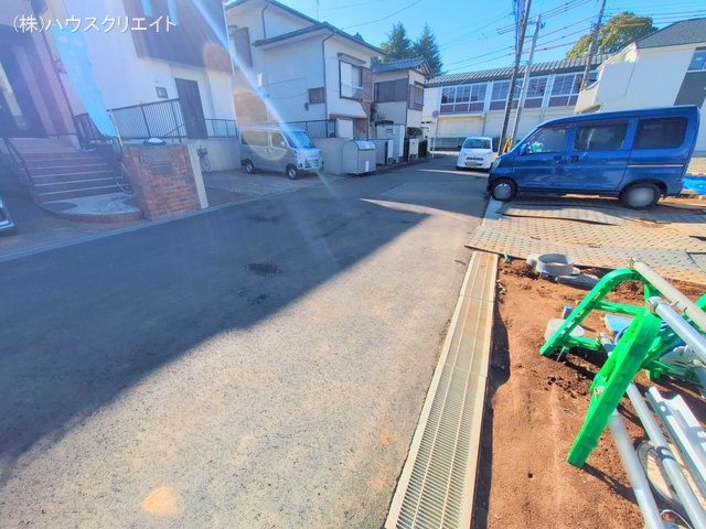 千葉県松戸市六高台3丁目の新築戸建て外構写真 2025年12月21日撮影