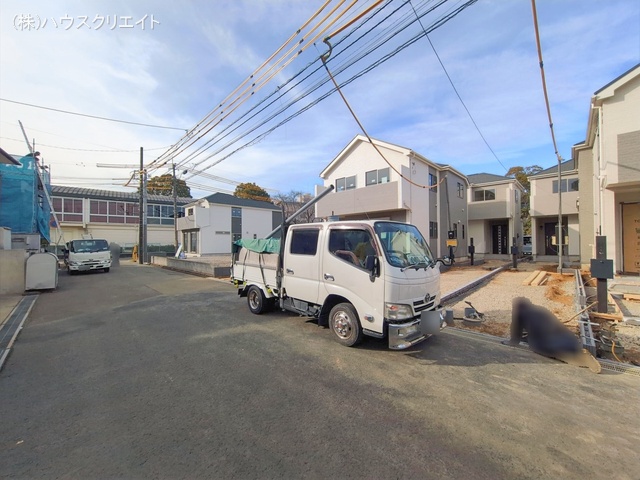 千葉県松戸市六高台3丁目の新築戸建て外構写真 2026年1月14日撮影