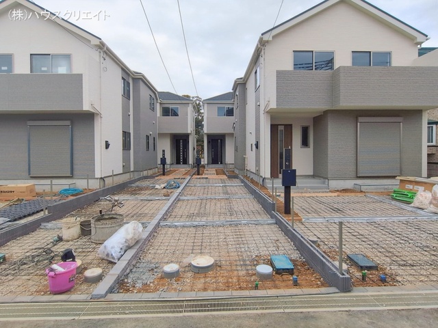 千葉県松戸市六高台3丁目の新築戸建て外構写真 2026年1月20日撮影