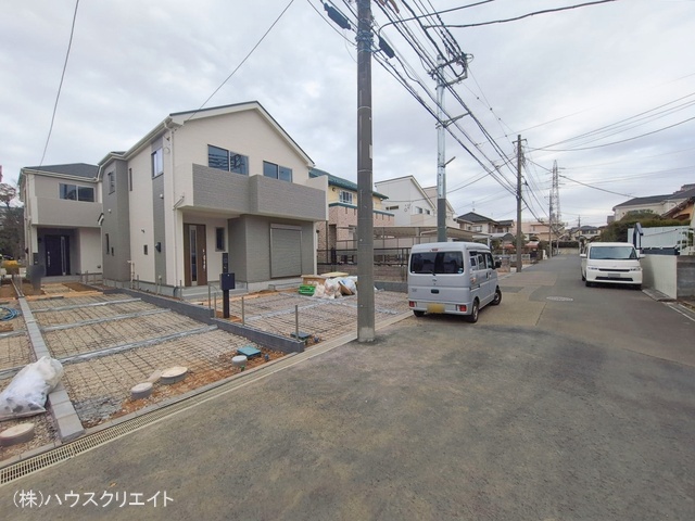 千葉県松戸市六高台3丁目の新築戸建て外構写真 2026年1月20日撮影