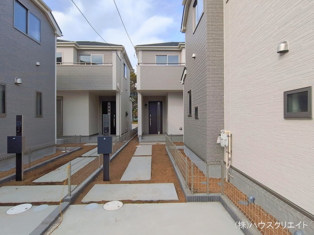 千葉県松戸市六高台3丁目の新築戸建て完成写真 2026年2月9日撮影