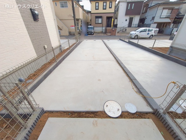 千葉県松戸市六高台3丁目の新築戸建て完成写真 2026年2月9日撮影
