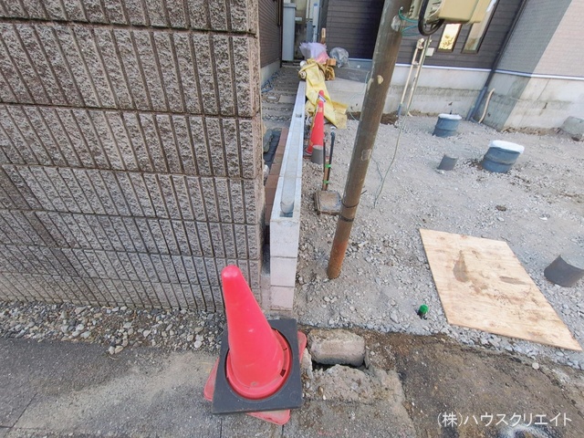 千葉県船橋市習志野台4丁目の新築戸建て外構写真 2026年1月22日撮影