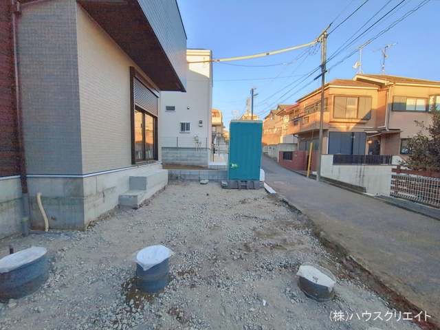 千葉県船橋市習志野台4丁目の新築戸建て外構写真 2026年1月22日撮影