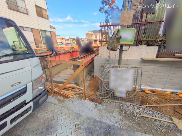 千葉県市川市須和田１丁目の新築戸建て基礎写真 2025年12月8日撮影