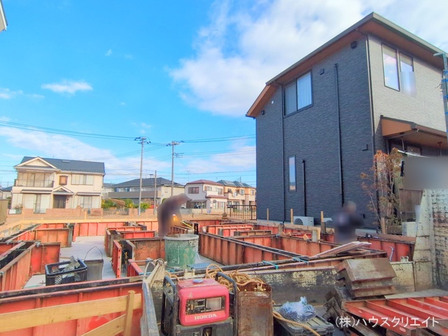 千葉県市川市須和田１丁目の新築戸建て基礎写真 2025年12月8日撮影