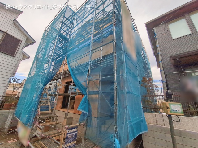千葉県市川市須和田１丁目の新築戸建て上棟写真 2026年1月4日撮影