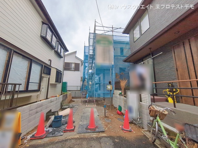千葉県市川市須和田１丁目の新築戸建て上棟写真 2026年1月4日撮影