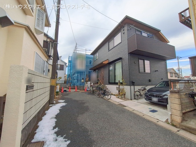 千葉県市川市須和田１丁目の新築戸建て上棟写真 2026年1月4日撮影