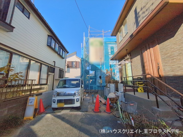 千葉県市川市須和田１丁目の新築戸建てシート写真 2026年1月21日撮影