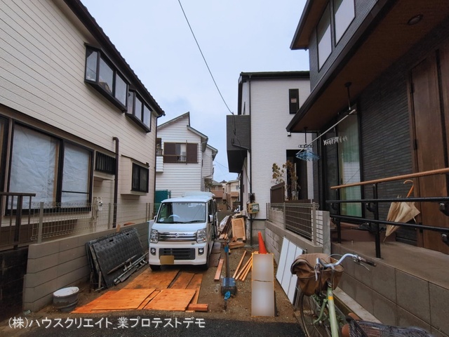千葉県市川市須和田１丁目の新築戸建て外構写真 2026年3月3日撮影
