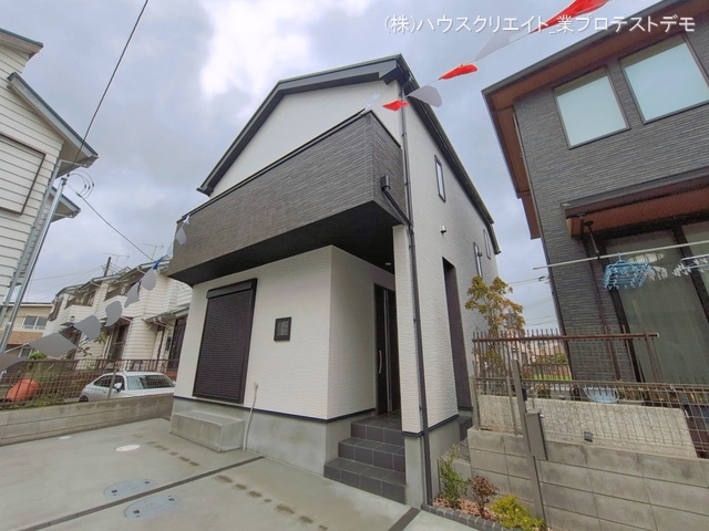 千葉県市川市須和田１丁目の新築戸建て完成写真 2026年4月9日撮影
