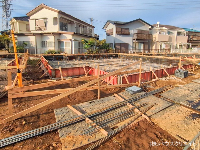 千葉県松戸市栗ケ沢の新築戸建て基礎写真 2025年10月28日撮影