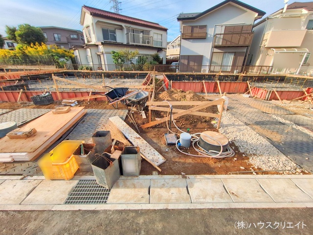 千葉県松戸市栗ケ沢の新築戸建て基礎写真 2025年10月28日撮影
