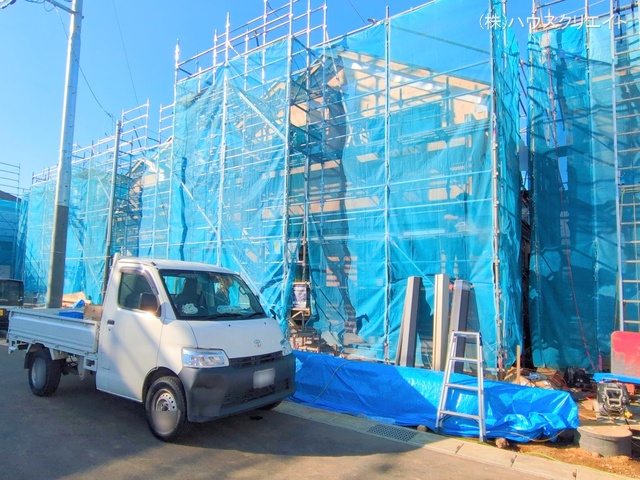 千葉県松戸市栗ケ沢の新築戸建て上棟写真 2025年11月25日撮影