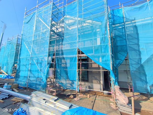 千葉県松戸市栗ケ沢の新築戸建てシート写真 2025年12月16日撮影