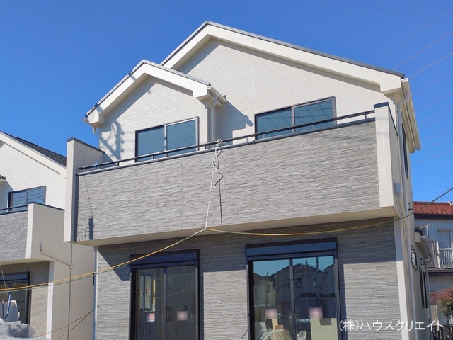 千葉県松戸市栗ケ沢の新築戸建て外構写真 2026年1月13日撮影