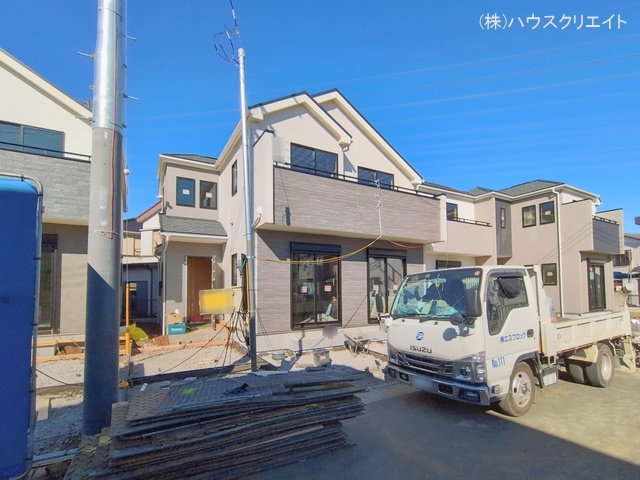 千葉県松戸市栗ケ沢の新築戸建て外構写真 2026年1月13日撮影