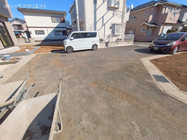 千葉県松戸市栗ケ沢の新築戸建て外構写真 2026年1月13日撮影