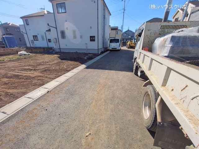 千葉県松戸市栗ケ沢の新築戸建て外構写真 2026年1月13日撮影