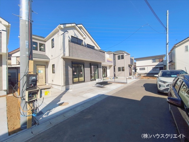 千葉県松戸市栗ケ沢の新築戸建て外構写真 2026年2月2日撮影