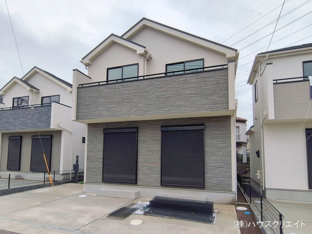 千葉県松戸市栗ケ沢の新築戸建て外構写真 2026年2月25日撮影