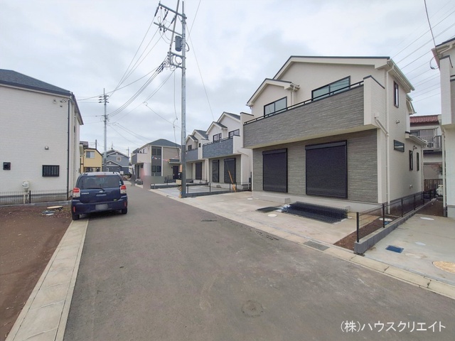 千葉県松戸市栗ケ沢の新築戸建て外構写真 2026年2月25日撮影