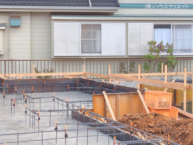 千葉県松戸市栗ケ沢の新築戸建て基礎写真 2025年10月28日撮影