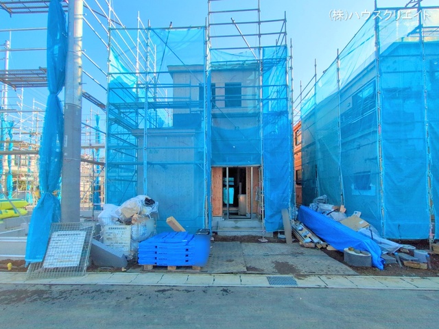 千葉県松戸市栗ケ沢の新築戸建て上棟写真 2025年11月25日撮影